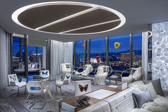 Sky Villa at the Palms Casino Resort   Damian Hirst